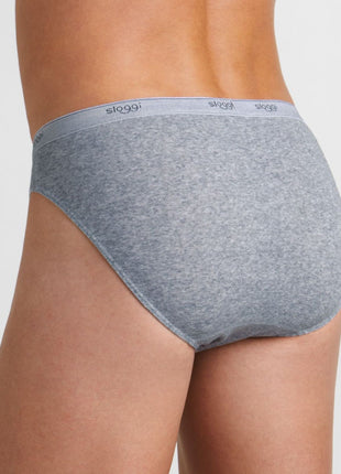 Sloggi slip basic mini grey heren 10004711-0034 Sloggi slip basic mini grey hommes