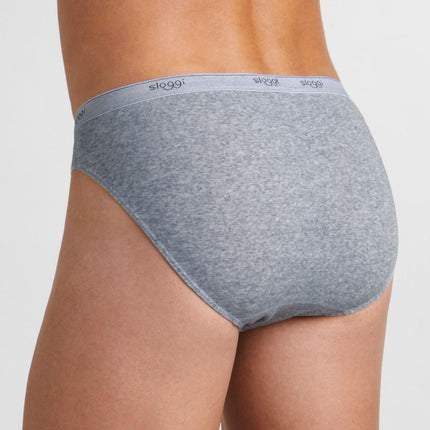 Sloggi slip basic mini grey heren 10004711-0034 Sloggi slip basic mini grey hommes