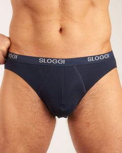 Sloggi slip basic mini night blue heren 10004711-0080 Sloggi slip basic mini night blue hommes
