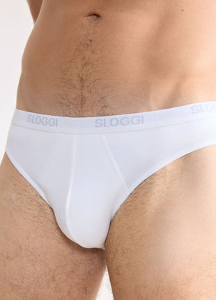 Sloggi slip basic mini white heren 10004711-0003 Sloggi slip basic mini white hommes