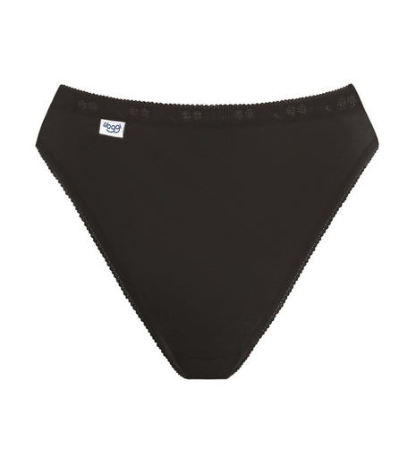 Sloggi slip basic+ tai cotton black dames 10005039-0004 Sloggi slip basic+ tai cotton black femmes