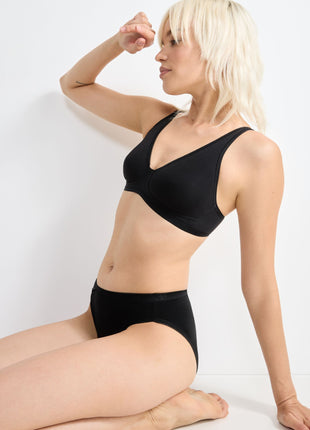 Sloggi slip basic+ tai cotton black dames