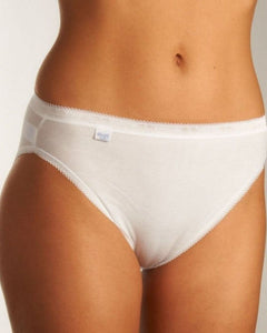 Sloggi slip basic+ tai cotton white dames 10005039-0003 Sloggi slip basic+ tai cotton white femmes
