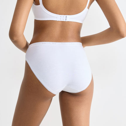 Sloggi slip basic+ tai cotton white dames 10005039-0003 Sloggi slip basic+ tai cotton white femmes