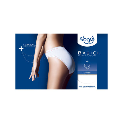 Sloggi slip basic+ tai cotton white dames