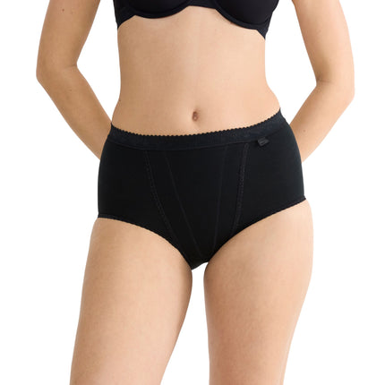 Sloggi slip control maxi black dames 10005203-0004 Sloggi slip control maxi black femmes