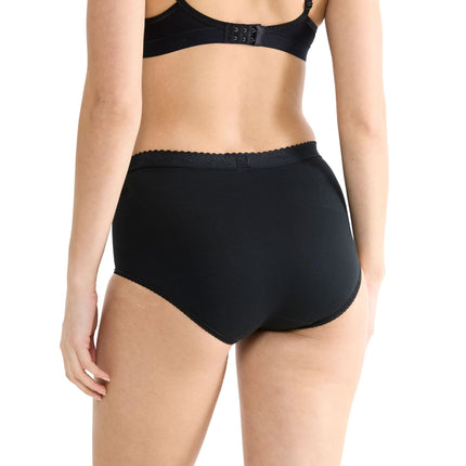 Sloggi slip control maxi black dames 10005203-0004 Sloggi slip control maxi black femmes