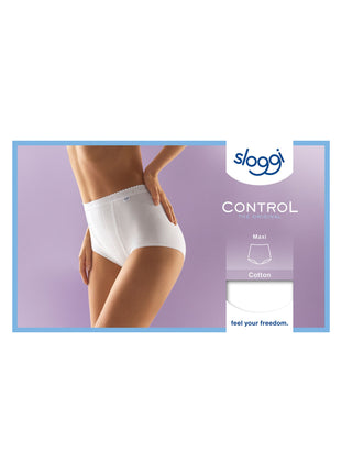 Sloggi slip control maxi white dames 10005203-0003 Sloggi slip control maxi white femmes