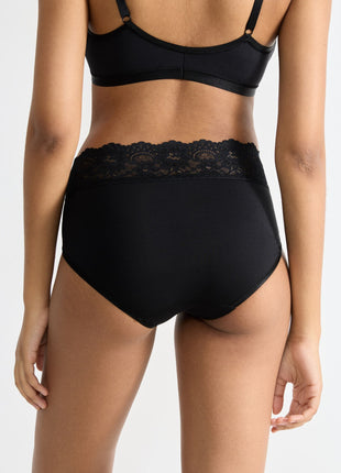 Sloggi slip romance midi black dames 10031896-0004 Sloggi slip romance midi black femmes