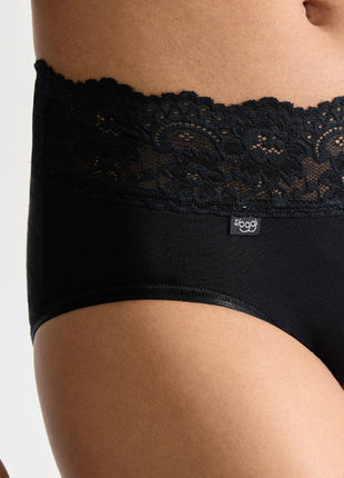 Sloggi slip romance midi black dames 10031896-0004 Sloggi slip romance midi black femmes