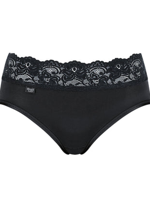 Sloggi slip romance midi black dames 10031896-0004 Sloggi slip romance midi black femmes