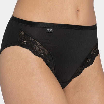 Sloggi slip romance tai black dames 10031895-0004 Sloggi slip romance tai black femmes