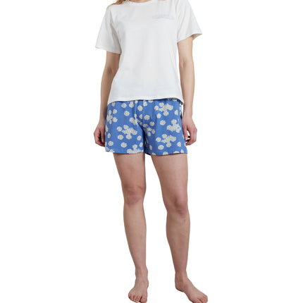 Tom Tailor pyjama korte broek mol light blue dames 60234-6061-615 Tom Tailor pyjama pantalon court mol light blue femmes