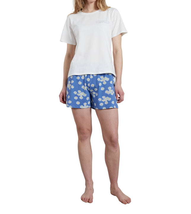 Tom Tailor pyjama korte broek mol light blue dames 60234-6061-615 Tom Tailor pyjama pantalon court mol light blue femmes