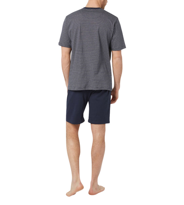 Tom Tailor pyjama korte broek nebraska dark blue heren 70907-5607-632 Tom Tailor pyjama pantalon court nebraska dark blue hommes