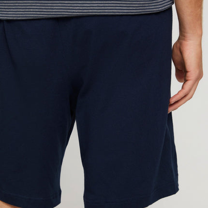 Tom Tailor pyjama korte broek nebraska dark blue heren 70907-5607-632 Tom Tailor pyjama pantalon court nebraska dark blue hommes