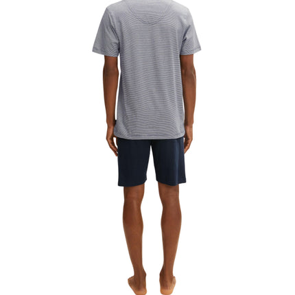Tom Tailor pyjama korte broek nevada dark blue heren 71077-5607-632 Tom Tailor pyjama pantalon court nevada dark blue hommes
