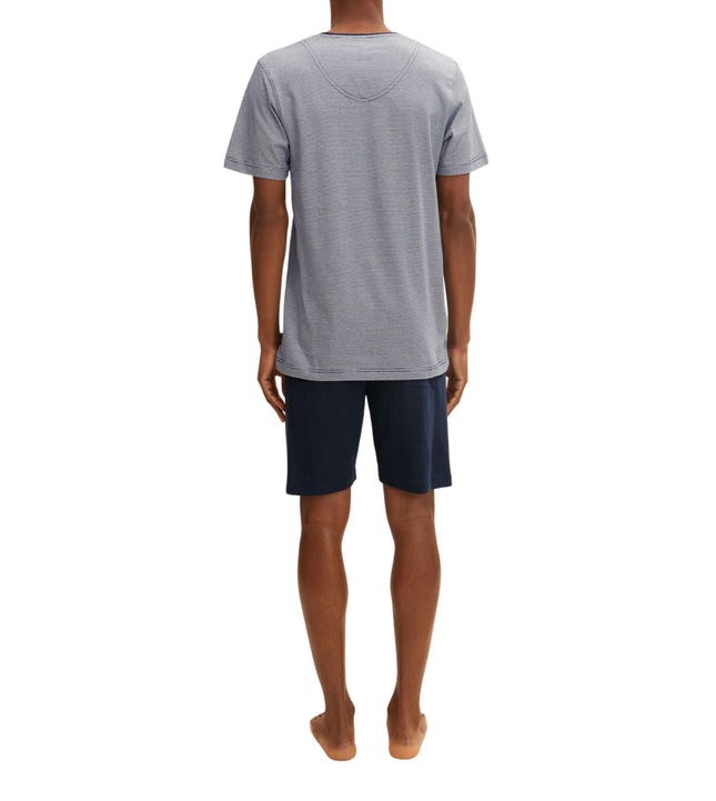 Tom Tailor pyjama korte broek nevada dark blue heren 71077-5607-632 Tom Tailor pyjama pantalon court nevada dark blue hommes
