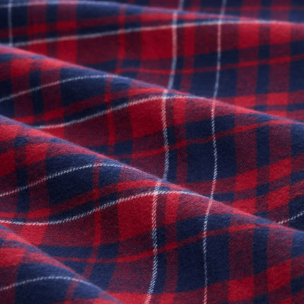 Tom Tailor pyjama lange broek checked dark red heren 71417-5200-434 Tom Tailor pyjama pantalon long checked dark red hommes