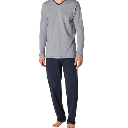 Tom Tailor pyjama lange broek nevada dark blue heren 71112-5607-632 Tom Tailor pyjama pantalon long nevada dark blue hommes
