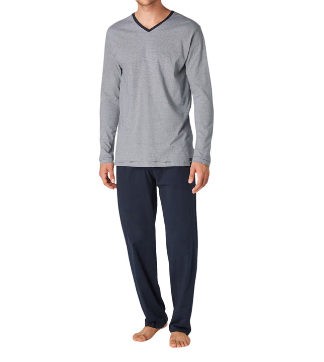 Tom Tailor pyjama lange broek nevada dark blue heren 71112-5607-632 Tom Tailor pyjama pantalon long nevada dark blue hommes
