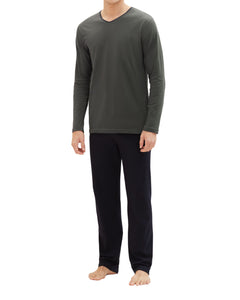 Tom Tailor pyjama lange broek nevada dark green heren 71112-5607-332 Tom Tailor pyjama pantalon long nevada dark green hommes
