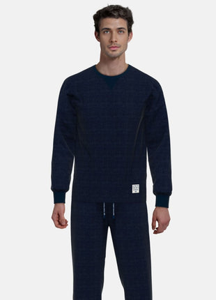 Tom Tailor pyjama lange broek rhodos dark blue heren 71469-3028-630 Tom Tailor pyjama pantalon long rhodos dark blue hommes