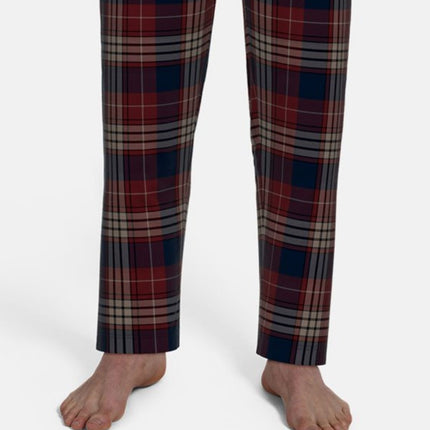 Tom Tailor pyjama lange broek rhodos red heren 71476-6542-424 Tom Tailor pyjama pantalon long rhodos red hommes