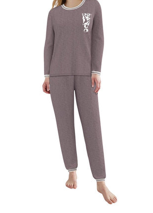 Tom Tailor pyjama lange broek sitia lila dames 60353-6562-721 Tom Tailor pyjama pantalon long sitia lila femmes