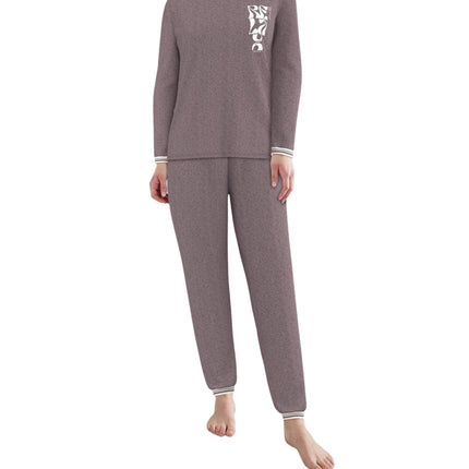 Tom Tailor pyjama lange broek sitia lila dames 60353-6562-721 Tom Tailor pyjama pantalon long sitia lila femmes
