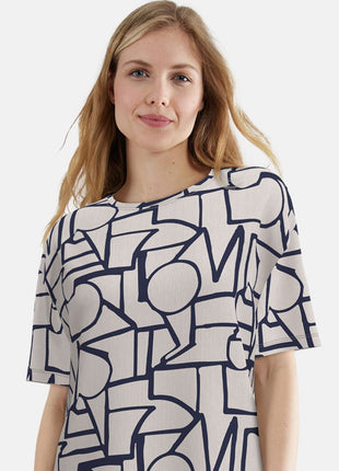 Tom Tailor pyjama lange broek stirling brown dames 60425-6085-515 Tom Tailor pyjama pantalon long stirling brown femmes