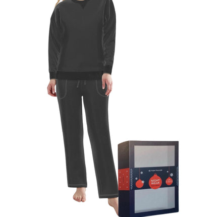 Tom Tailor pyjama lange broek xanthi black dames 60387-3041-920 Tom Tailor pyjama pantalon long xanthi black femmes