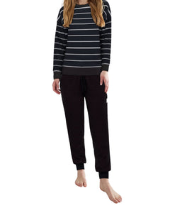 Tom Tailor pyjama lange broek xanthi dark blue dames 60375-3028-832 Tom Tailor pyjama pantalon long xanthi dark blue femmes