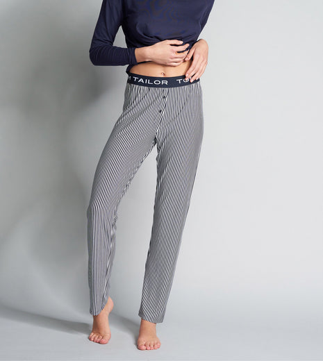 Tom Tailor pyjamabroek stripes blue dames  64004-6085-623 Tom Tailor pantalon de pyjama stripes blue femmes