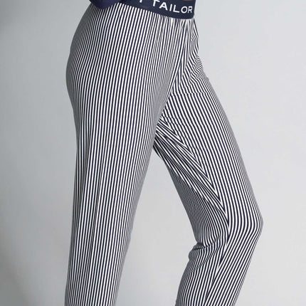 Tom Tailor pyjamabroek stripes blue dames  64004-6085-623 Tom Tailor pantalon de pyjama stripes blue femmes