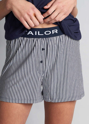 Tom Tailor pyjamashort stripes blue dames  64005-6085-623 Tom Tailor short de pyjama stripes blue femmes