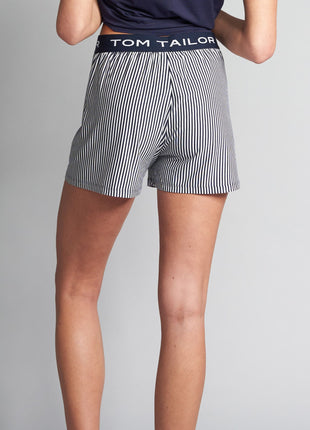 Tom Tailor pyjamashort stripes blue dames  64005-6085-623 Tom Tailor short de pyjama stripes blue femmes
