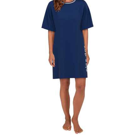 Tom Tailor slaapkleedje breda dark blue dames 60250-6061-660 Tom Tailor robe de nuit breda dark blue femmes