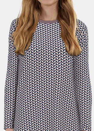 Tom Tailor slaapkleedje sitia lila dames 60342-6061-725 Tom Tailor robe de nuit sitia lila femmes
