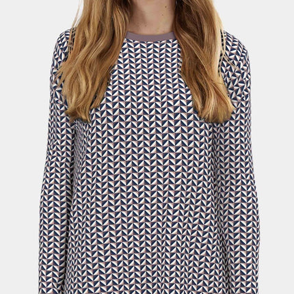 Tom Tailor slaapkleedje sitia lila dames 60342-6061-725 Tom Tailor robe de nuit sitia lila femmes