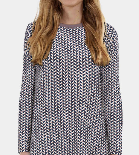 Tom Tailor slaapkleedje sitia lila dames 60342-6061-725 Tom Tailor robe de nuit sitia lila femmes