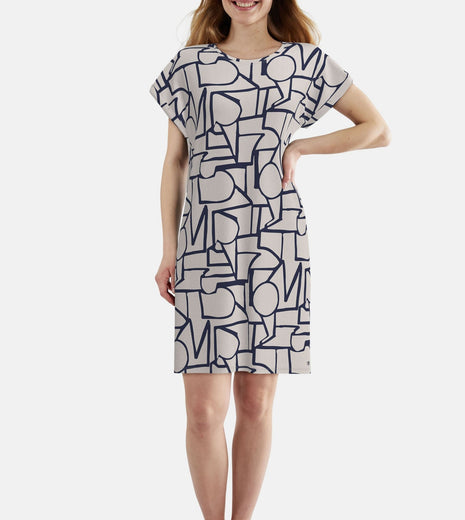 Tom Tailor slaapkleedje stirling brown dames 60426-6085-515 Tom Tailor robe de nuit stirling brown femmes