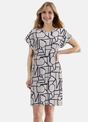 Tom Tailor slaapkleedje stirling brown dames 60426-6085-515 Tom Tailor robe de nuit stirling brown femmes