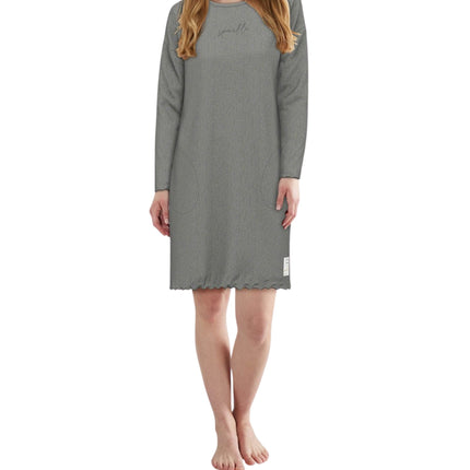 Tom Tailor slaapkleedje xanthi grey dames 60389-6579-821 Tom Tailor robe de nuit xanthi grey femmes