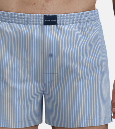 Tom Tailor wijde boxershort 2 pack dakota woven boxer shorts blue heren 70171-5100-613 Tom Tailor caleçon lot de 2 dakota woven boxer shorts blue hommes