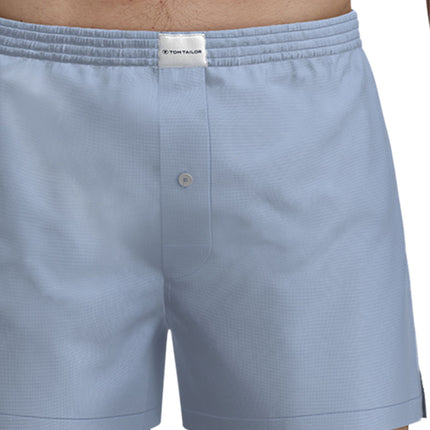 Tom Tailor wijde boxershort 2 pack dakota woven boxer shorts light blue heren 70171-5100-614 Tom Tailor caleçon lot de 2 dakota woven boxer shorts light blue hommes
