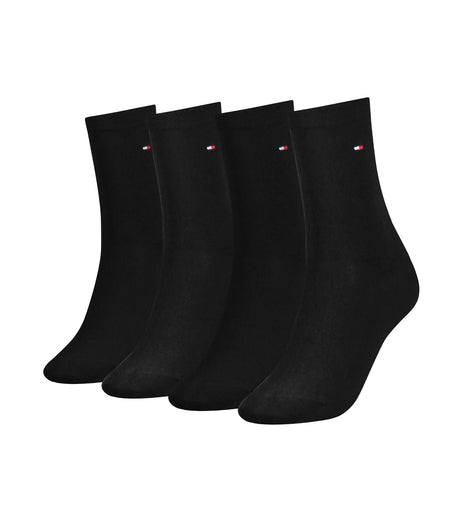 Tommy Hilfiger sokken 4 paar sock black dames 701219560-001 Tommy Hilfiger chaussettes 4 paires sock black femmes