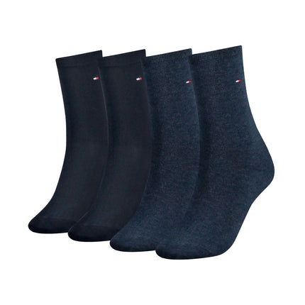 Tommy Hilfiger sokken 4 paar sock jeans dames 701219560-002 Tommy Hilfiger chaussettes 4 paires sock jeans femmes