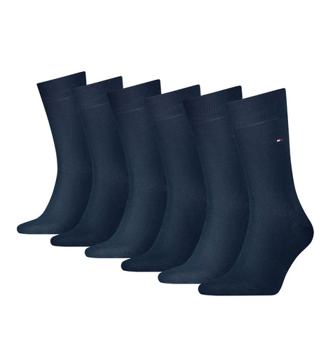 Tommy Hilfiger sokken 6 paar sock dark navy heren 701219561-002 Tommy Hilfiger chaussettes 6 paires sock dark navy hommes