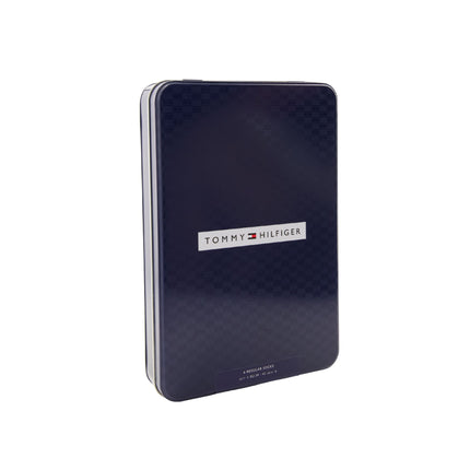 Tommy Hilfiger sokken 6 paar tin giftbox birdey sock black heren 701235373-002 Tommy Hilfiger chaussettes 6 paires tin giftbox birdey sock black hommes
